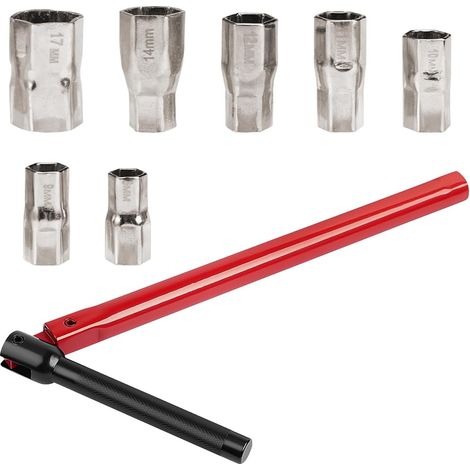 Llave para grifo, llave para grifo de fregadero, herramienta de instalación de grifo de 8-17 mm, llave para tuercas de grifo, llave para lavabo para reparación de grifos de baño y cocina.