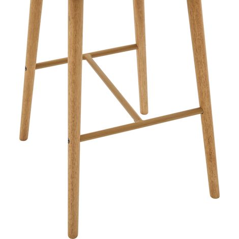 Set de 2 tabourets de bar modernes avec accoudoirs, assise en lin et pieds en métal noir, 58.5x55x104 cm (1/5)