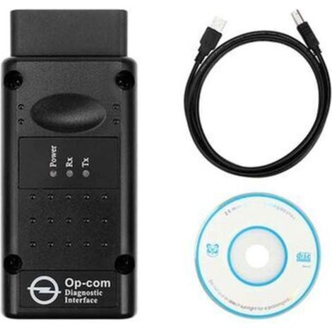 Testeur de diagnostic d'interface, voiture OPCOM 2012V Can OBD2 Oper Firmware V1.99, USB, noir