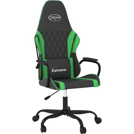 Maison Exclusive - Sedia da Gaming Nera e Verde in Similpelle (1/5)