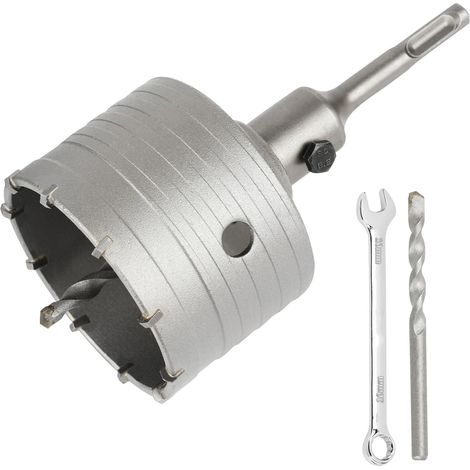 Scie Cloche Trépan Beton Ø 85mm Avec Adaptateur SDS Plus 110 mm,Carotteuse Beton,Scie Trépan Pour Percer Des Trous Dans Les Murs En Blocs (1/5)