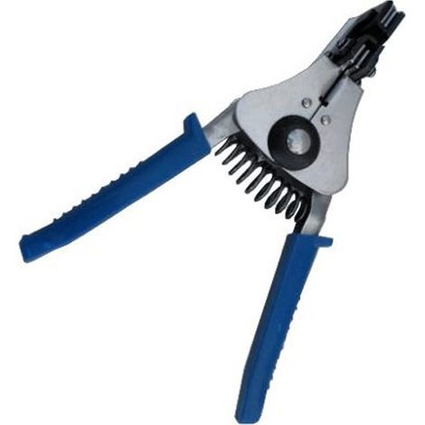Pince à dénuder les Câbles à Pince Électrique avec Système Automatique, Bleu/Argent