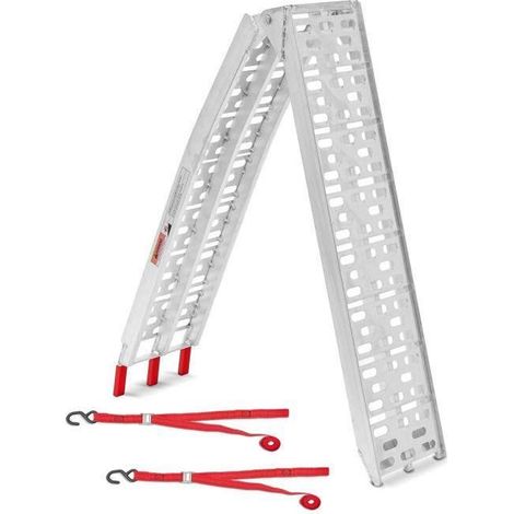 Zugangsrampe - ConStands - Leichtaluminium - Tragfähigkeit 340 kg - Zusammenklappbar und rutschfest