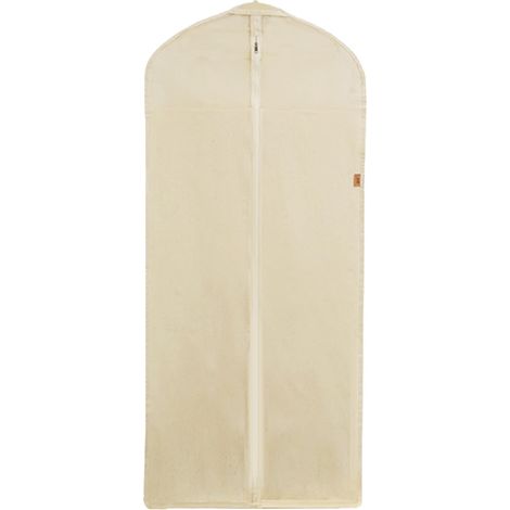 Housse Vetement en Pur Coton, Housse Vetements à Suspendre avec Filet, Fond Fermé, Idéale pour Ranger Vêtements en Soie(58x130cm/23x51in) (1/5)