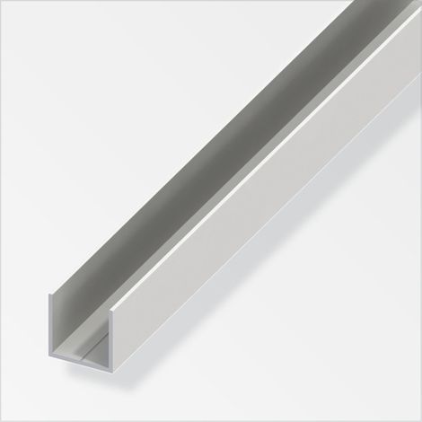 profilo u quadrato 19.5x 1 pvc bianco - 1 metro.