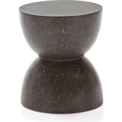 Tabouret bas terrazo noir Noro (1/2)