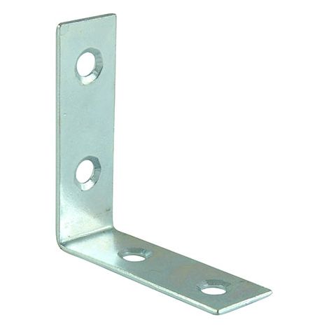 Timco Corner Braces Silver - 25 x 25 x 16 (4 Pack)