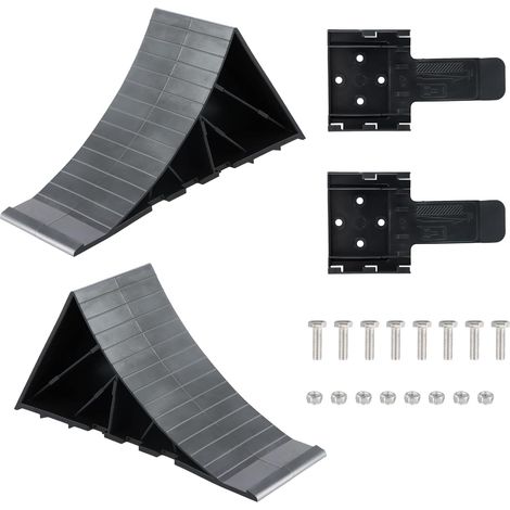 2 Pièces Cales de Roue, Cales de Roue avec Support 1600 Kg, Bloc Anti-DéRapant, Cales de Roue, Cale de Roue Voiture, Cale Roue Voiture, Cales de Frein pour Remorques et Caravanes, Camping Cars (1/5)
