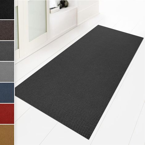 Paillasson - 120x100 cm - Anthracite - Antidérapant - Lavable - Entrée Cuisine Couloir (1/5)