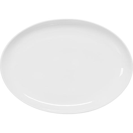 Plat ovale Duka Felicia, porcelaine blanche (1/5)