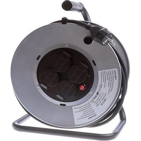 brennenstuhl EXTEND XP17-D prolunga elettrica 50 metri nera