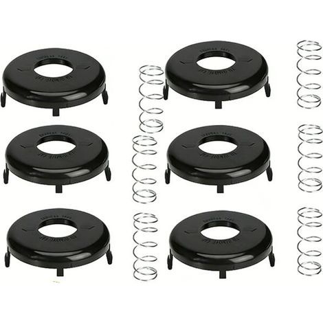 Lot de 6 cache-bobines de débroussailleuse, cache-bobine pour Toro 88175&73-8200&73-8220, Ressort et capuchon