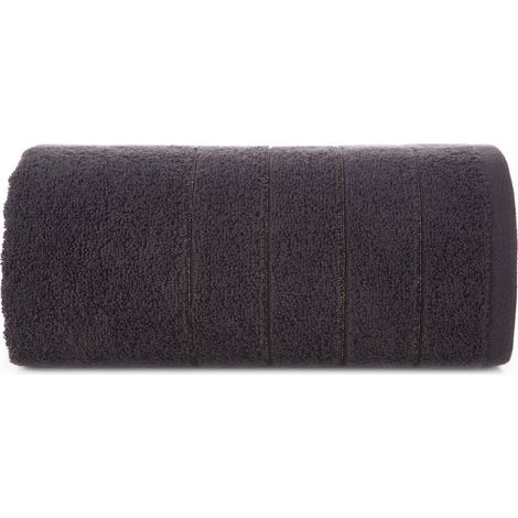 EUROFIRANY ASCIUGAMANO DA BAGNO ASSORBENTE SOFFICE DALI 70X140CM NERO (1/5)