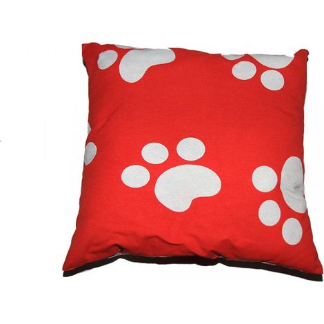 Coussin ''Pattes rouges'' 40 x 40 cm (1/2)