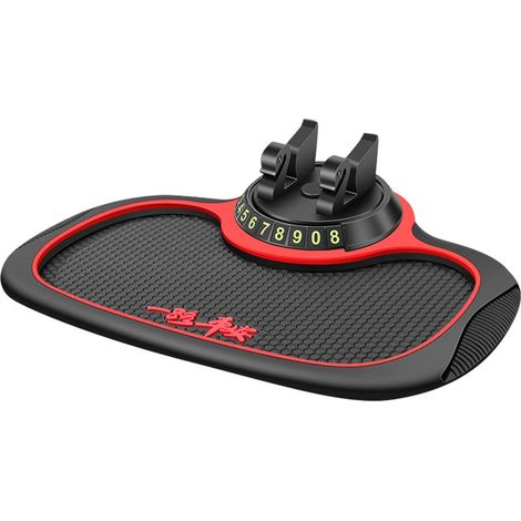 Support de téléphone antidérapant pour voiture, support rotatif à 360 degrés, tableau de bord, téléphones en caoutchouc, clés de lunettes de soleil (1/5)