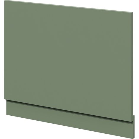Satin Green MDF 700mm End Bath Panel with Plinth (1/4)