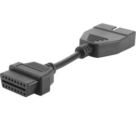 Cable Adaptateur Diagnostic Auto - 12 Broches Male vers OBD1 OBD2 16 Broches Femelle - Pour Outils de Diagnostic - 1 Pièce