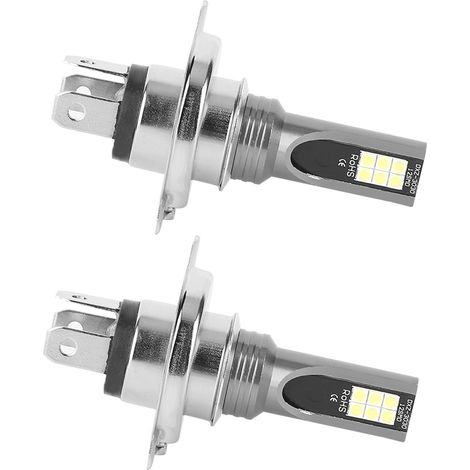 2 Ampoules LED 24W 3030-12LED H4 Feux de Brouillard Avant pour Auto Moto Accessoires (1/5)