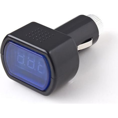 Affichage numérique 12v Led Voiture Véhicule Cigarette Socket Voltmètre Tension Batterie Testeur De Puissance Électrique Jauge Indicateur Van Camion Moto (1pcs) (1/4)
