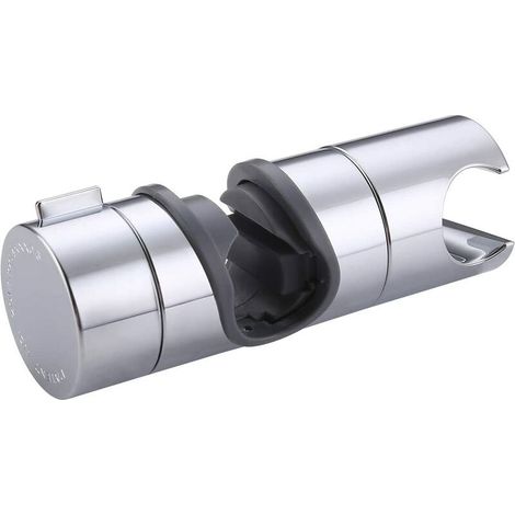 Support Douche 18-25mm Diamètre Support Douchette Salle de Bain Accessoires Colonne de Douche Réglable Remplacement Support de Pommeau de Douche ABS Chromée, PB4-CH (1/5)