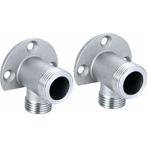 Kit d'installation pour connecter le tuyau pour robinet apparent. système de douche extérieur. mitigeur thermostatique. conversion encastré en surface (1/5)