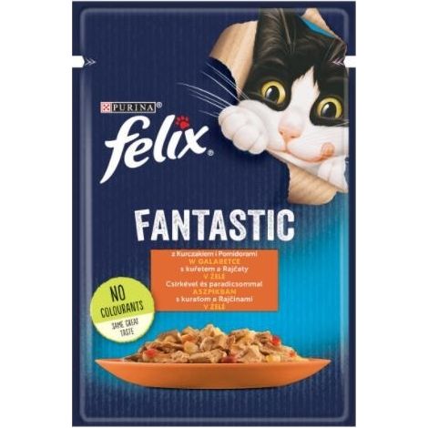 Croquettes pour chat Felix Fantastic poulet-tomate 85 g Nestlé