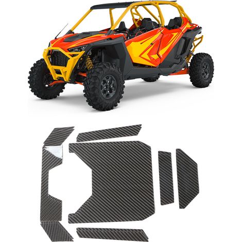 Das Carbonfaser-Zierteil (Typ A) für den Deckel des Ablagefachs in der Mittelkonsole passt zum Polaris RZR PRO XP 2021+ (OC08431). (1/5)