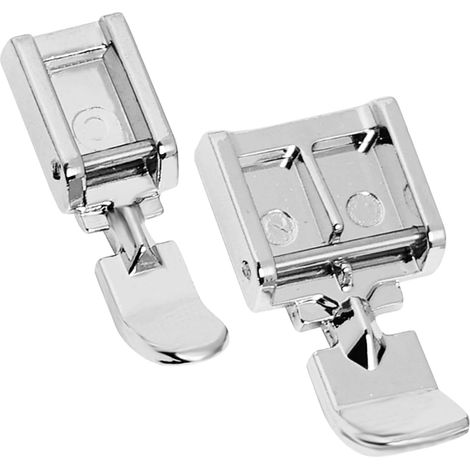 Piedini per macchina da cucire, piedino per cerniere a scatto, compatibile con tutti i modelli a scatto a gambo basso, piedino premistoffa per Singer, Brother, Babylock, Euro-Pro (1/5)