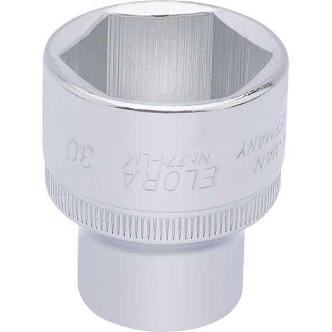 Draper 30mm Hexagon Socket for 1/2" Drive – Metric Square Drive Hexagon Sockets, Model 15320 (1/5)