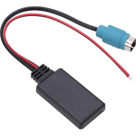 Adaptateur Bluetooth AUX - Pour Autoradio Alpine CDE-W203Ri IDA-X303 X305 - Compatible Modèles Alpine 2009 - 1 Pièce (1/4)