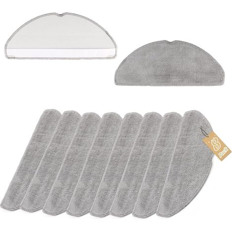 8-teiliges Set waschbarer Reinigungstücher RVA301 für Tapo RV30 Max Plus/RV30 Max, Ersatz-Reinigungstücher für Tapo RV20 Max Plus/RV20 Max Saugroboter, Zubehör