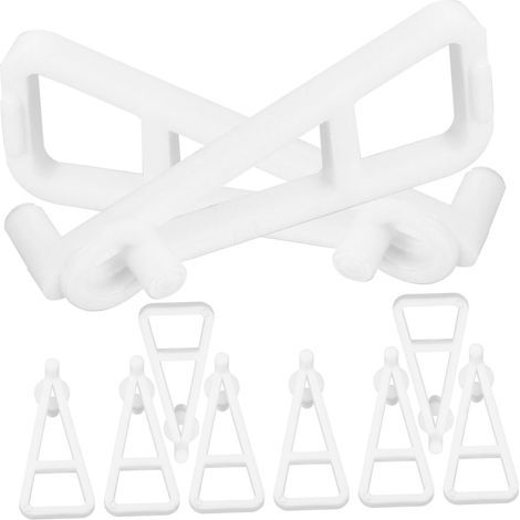 CCYKXA 10-Piece Set of Floating Shelf Brackets for Minimalist Design Cabinets, Easy to Install