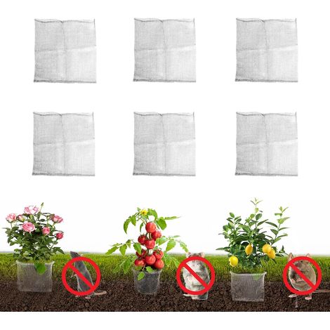 Lot de 6 paniers de Plantation Anti-Campagnol, 35 35cm Panier Campagnol, en Acier Inoxydable, Protection des Racines des Plantes, des Fleurs, des légumes (1/5)