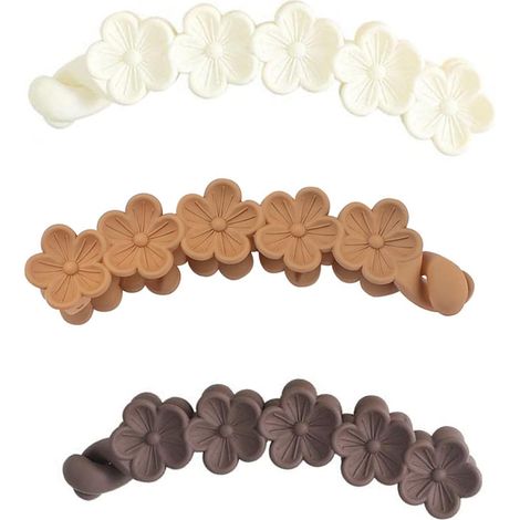 HONORNIC - Lot de 3 pinces à cheveux classiques, pinces banane à forte adhérence, accessoires de coiffure pour femmes