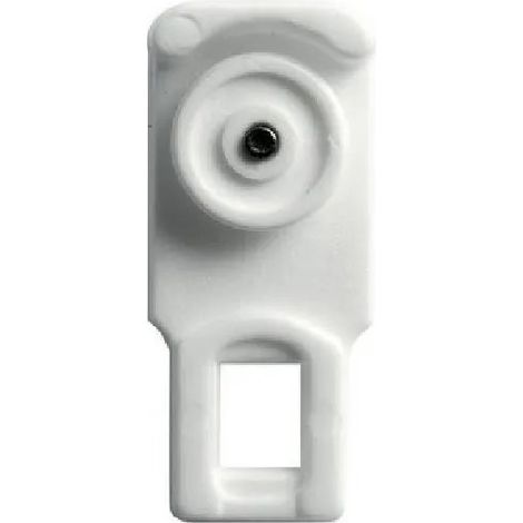 Rullo di sospensione con perno in acciaio, 24x16mm, bianco, 10 pezzi