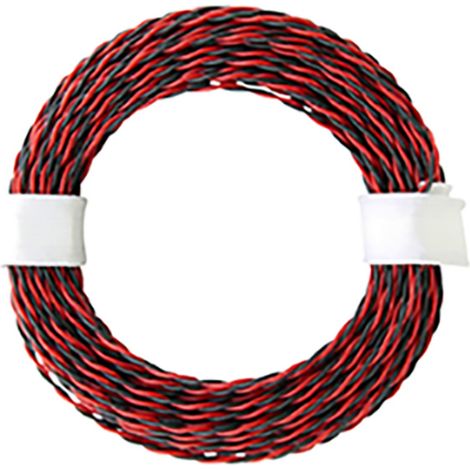 econ connect KZL2X004RTSW10 Litze 2 x 0.04 mm² Rot/Schwarz 10 m