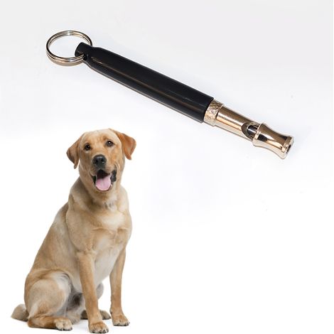 Beyamis Sifflet anti-aboiements pour chien, sifflet ultrasonique silencieux réglable, sifflet de dressage professionnel pour le rappel des chiens (1/5)