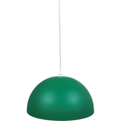 Plafoniera a sospensione serie "Abala" E27 (40W massimo 230V) IP20 Ø40cm colore bianco e verde