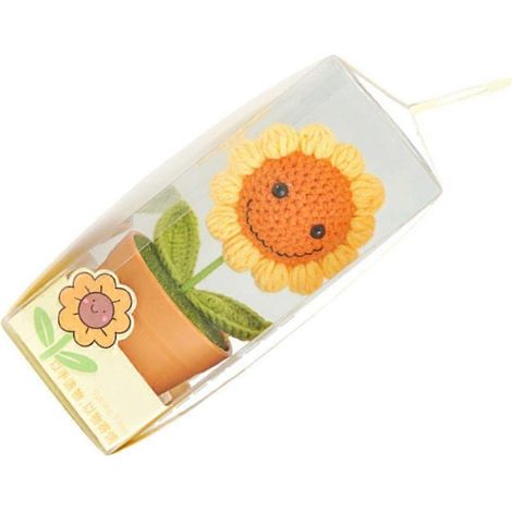Lapins faits main, carotte en pot, plantes décoratives colorées pour la maison (1/4)