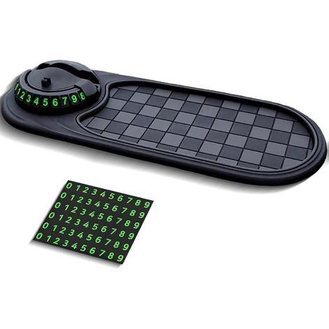 Tapis antidérapant multifonction pour voiture, support pour téléphone en silicone, pour lunettes et téléphones. (1/5)