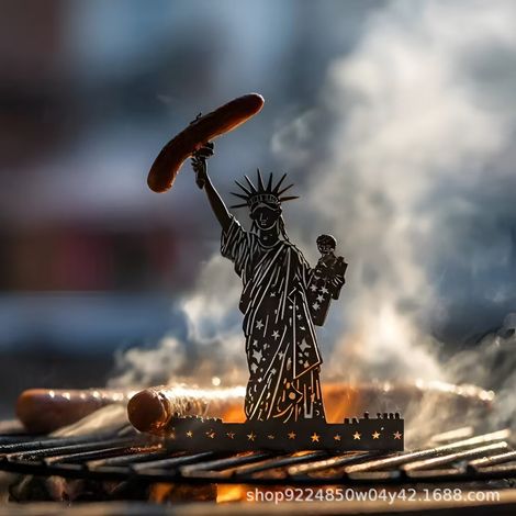New product: Funny Monster Grill - Creative Outdoor BBQ - Fun Monster BBQ Grill - Statue of Liberty -