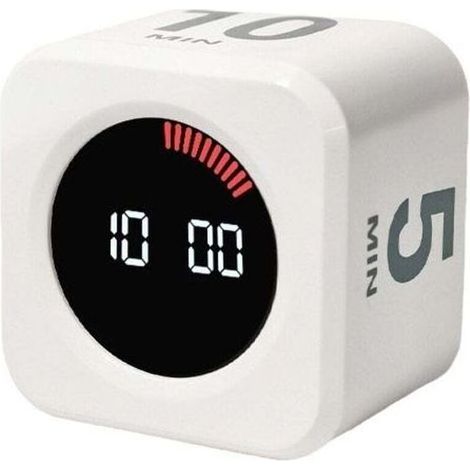 DBBEGK Tomaten-Timer – Tisch-Timer – Geräuschloser Rotations-Timer – Visueller Zeitmanager – Küchen-Timer für Sport (1/5)