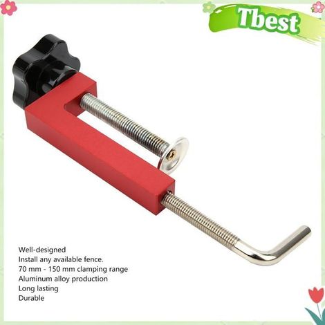 Tbest pince pour le travail du bois Pinces fixes pour le travail du bois, pince G réglable, fournitures bricolage agrafe Rouge (1/5)