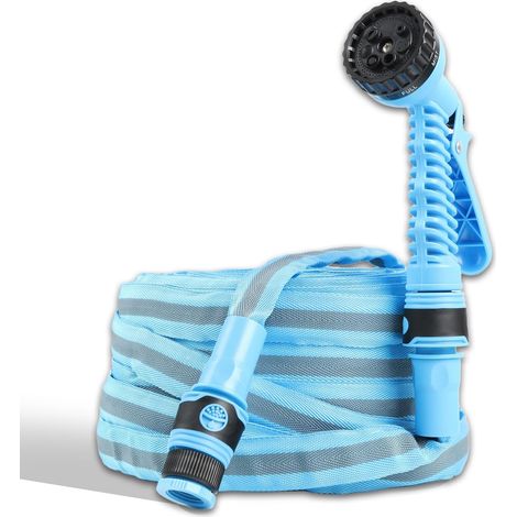 Flexible Watering Hose 30m, Anti-Twist and Durable, with 7 Jet Irrigation Pistol, Ideal for Garden and Cleaning (100FT) (1/5)