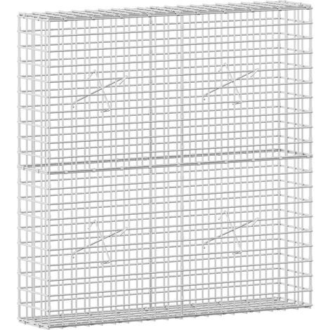 Gabione mit 5 mm Draht und 5x5 cm Maschen 100x20x100 cm vidaXL (1/5)
