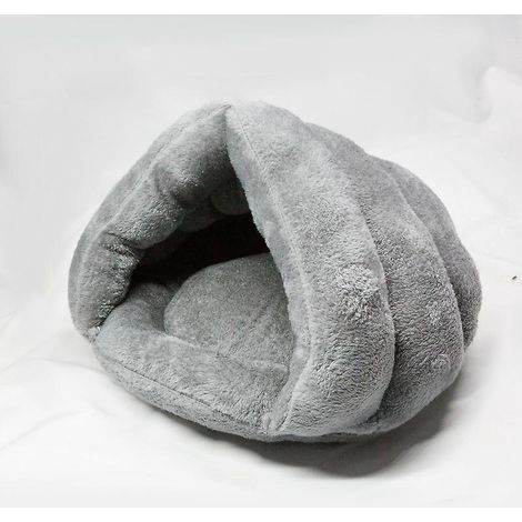 ensemble D'une Seule Pice Gris Cat Den Cat House Sac De Couchage Pour Animaux De Compagnie Grand Sac De Couchage Pour Chats Petit Chenil Triangle (1/5)