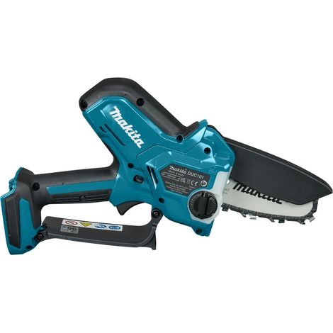 Makita – Tronçonneuse de branches 18V 10 cm – Système de démarrage facile – Pour bois dur – Rail de guidage inclus