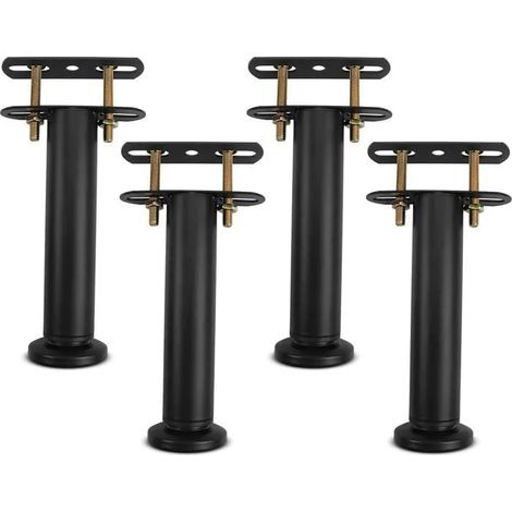 Pied De Lit, Pieds De Sommier, De Lit Liaison MéTal RéGlables en MéTal Pieds pour Sommier, Armoire, Canapé 18-33Cm (1/5)