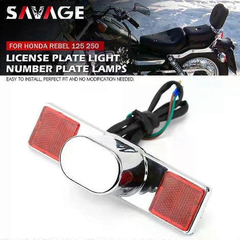 Applicabile alla luce targa per HONDA CA 125/250 Rebel CMX 250 CMX250 CA125 CA250 Accessori moto Luce targa (1/4)
