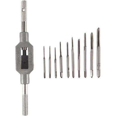 11 pièces tarauds main M1-M3.5 jeu filetage robinet (1/2)
